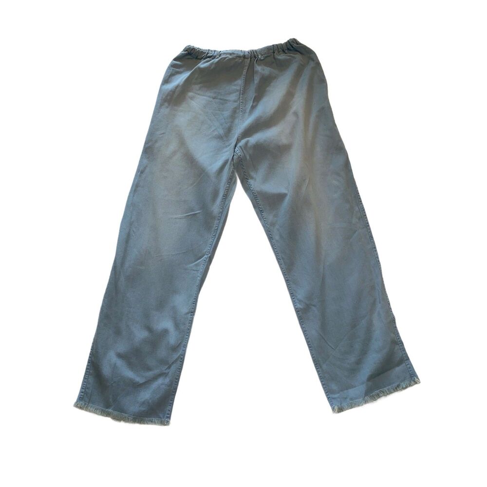 Frank & Eileen Light wash Drawstring Pants size S Beach Coastal Pull  On